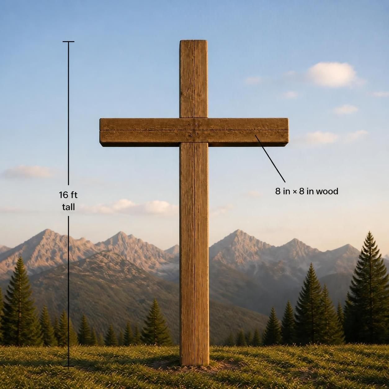 Extra large cross